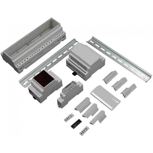 Open Top Enclosure Type, 106.2 x 90 x 58mm, Polycarbonate DIN Rail Enclosure Kit