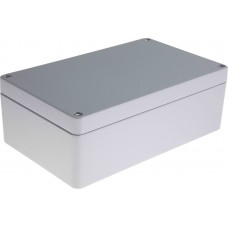 Grey Die Cast Aluminium Enclosure, IP66, Grey Lid, 260 x 160 x 90mm