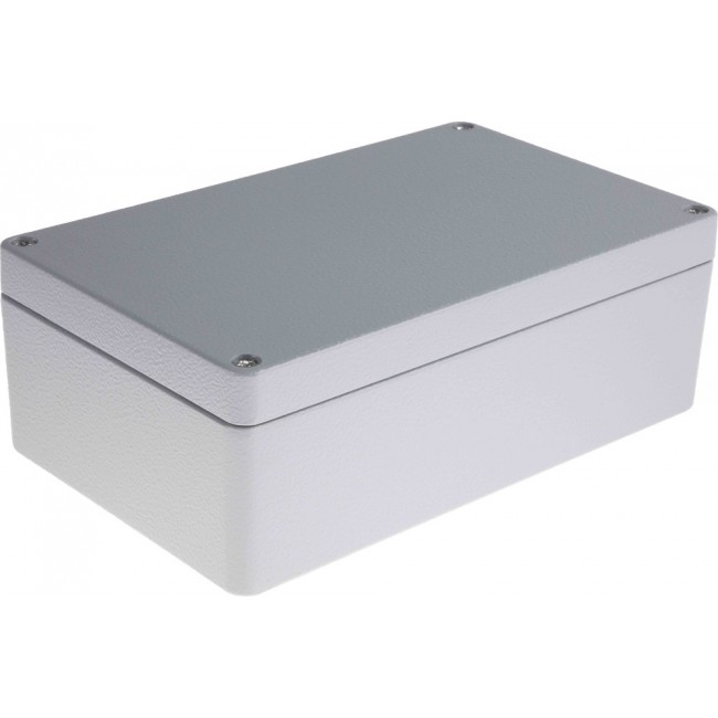 Grey Die Cast Aluminium Enclosure, IP66, Grey Lid, 260 x 160 x 90mm