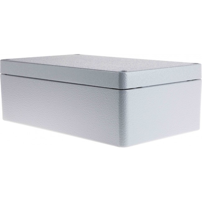 Grey Die Cast Aluminium Enclosure, IP66, Grey Lid, 260 x 160 x 90mm