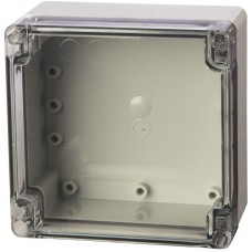 PCT 121207 ENCLOSURE, Plastic Enclosure Euronord 122x65x120mm Light Grey / Transparent Polycarbonate IP66 / IP67