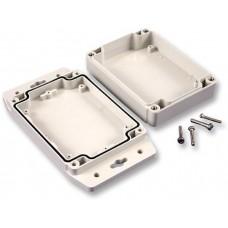 PC enclosure, (L x W x H) 160 x 91 x 37 mm, light gray (RAL 7035), IP67, 1555J2F17GY