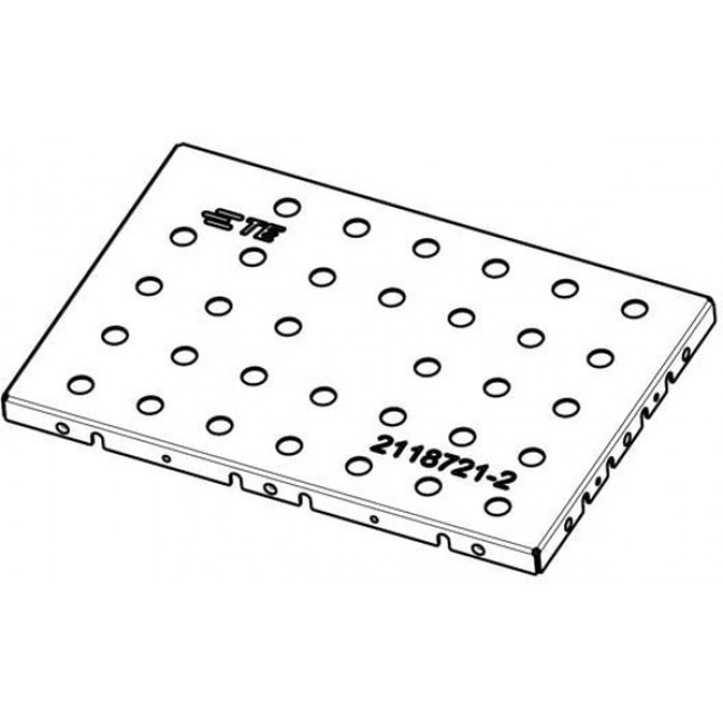 2118721-4, EMI Gaskets, Sheets, Absorbers & Shielding AL, 25.90mmx38.60mm Std Shield Cover