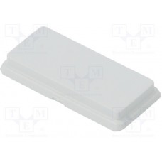 1552CPLGY-10, ABS Panel, End 3.000" L x 2.000" W x 0.630" H (76.20mm x 50.80mm x 16.00mm) Gray