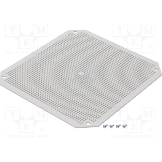 NEO MPI 3232, ABS Perforated Mounting Plate, 280mm W, 3mm L