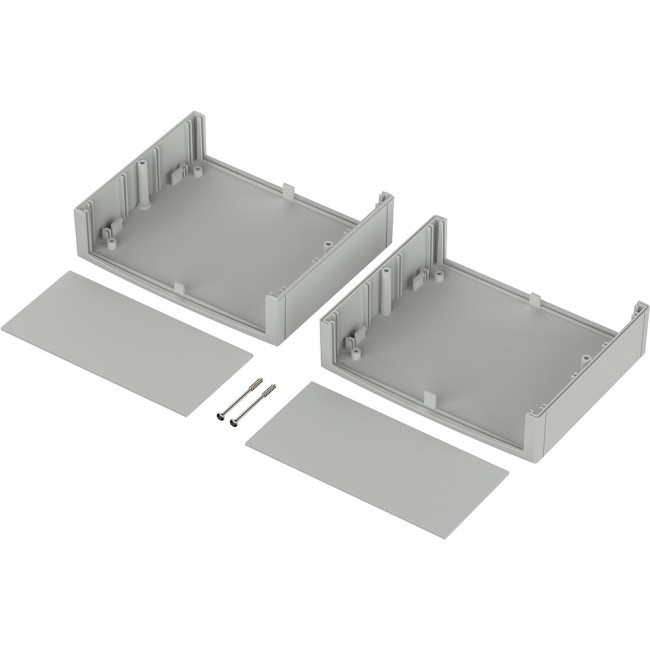 26160000 U 160, Unimas Series Light Grey Polystyrene Unimas Enclosure, IP40, Light Grey Lid, 160 x 133 x 75mm