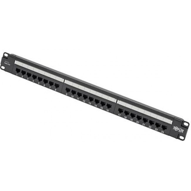 N052-P24, CAT5E 24-PORT PATCH PANEL - POE+