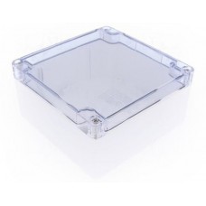 1554N2GYCL, Enclosures, Boxes, & Cases General Enclosure - Grey/Clear Lid - 4.7 x 4.7 x 2.4in - Polycarbonate - N4X