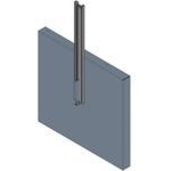 RSUS1918BK1, Four Post Mounting Sliding Shelf, Steel, Black Color