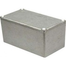 Grey Die Cast Aluminium Enclosure, Grey Lid, 110 x 60 x 54mm