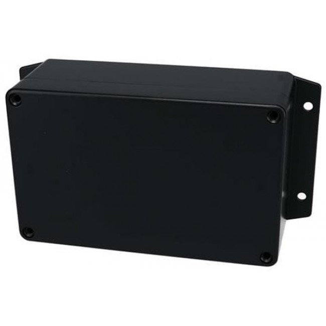 AN-2866-AB, Electrical Enclosures Aluminum Enclosure with Mounting Flanges Black (6.3 X 3.9 X 2.4 In)