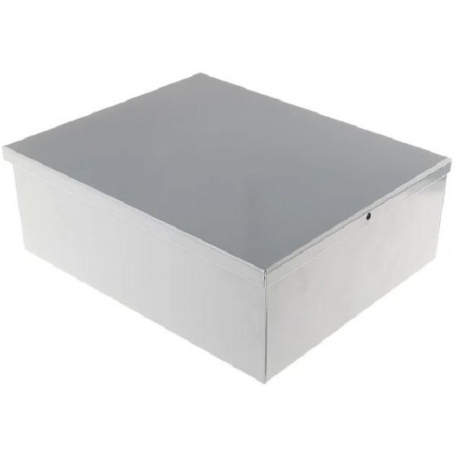 Grey Steel Enclosure, Grey Lid, 249 x 205 x 89mm