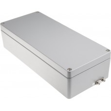 Aluminium Enclosure, IP65, IP66, IP67, IP68, Grey Lid, 90 x 360 x 160mm