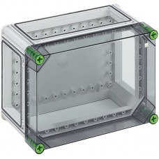 01000101, Spelsberg GTi Series Grey Polycarbonate Enclosure, IP65, IK08, Transparent Lid, 320 x 220 x 179mm