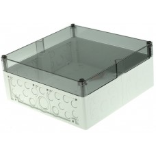 74400201, AKL Series Grey Polystyrene Enclosure, IP65, Transparent Lid, 300 x 300 x 132mm