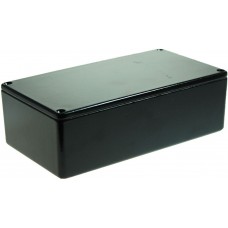 RTM5005/15-BLK, 5000 Series Black Die Cast Aluminium Enclosure, IP54, Black Lid, 152 x 82 x 50mm