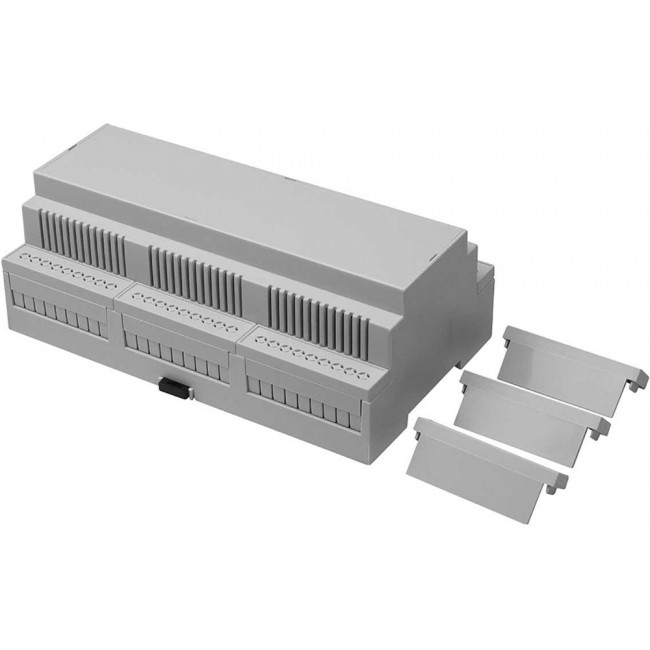 Open Top, Vented Sides Enclosure Type, 159.2 x 90 x 58mm, Polycarbonate DIN Rail Enclosure Kit