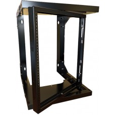 HWMR1912UBK, 12U PIVOT ADJ DEPTH WALL RACK