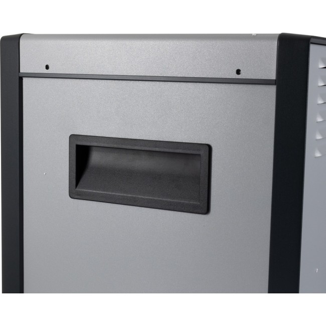 19 inch enclosure, 9 U/84 HP, (W x H x D) 520 x 420 x 400 mm, aluminum, gray, 10225-618