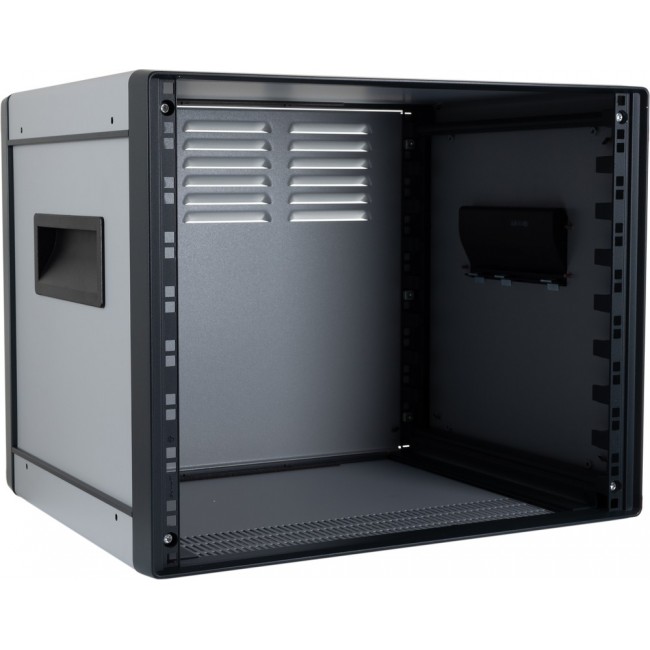 19 inch enclosure, 9 U/84 HP, (W x H x D) 520 x 420 x 400 mm, aluminum, gray, 10225-618