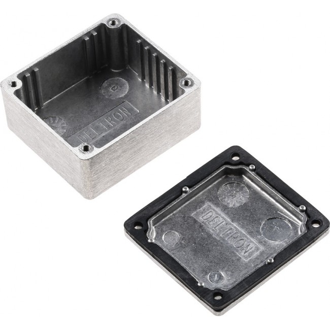 480-C150, 480 Series Silver Die Cast Aluminium Enclosure, IP66, IP67, IP68, Silver Lid, 60 x 55 x 31mm