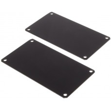 031623, Metal, Aluminum Panel, End 3.524" L x 2.000" W x 0.043" H (89.51mm x 50.80mm x 1.09mm) Black