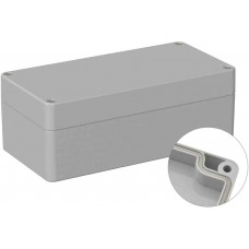 Grey ABS General Purpose Enclosure, IP66, IK07, Grey Lid, 80 x 160 x 60mm