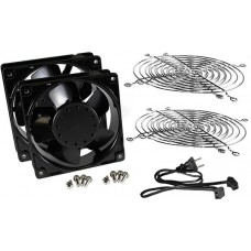 DNFK2AC120, Racks & Rack Cabinet Accessories Dual Fan Kit with Grills/Cord