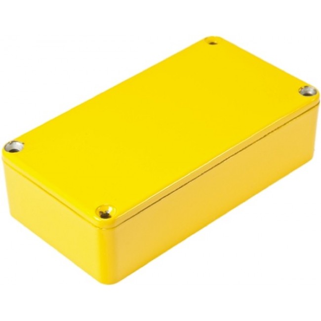 1590XXYL, Enclosures, Boxes, & Cases Yellow, Rectangle 5.72 x 4.77 x 1.39