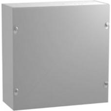 CS16168, Electrical Enclosures N1 Screw Cover - 16 x 16 x 8 - Steel/Gray