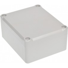 Grey ABS Enclosure, IP67, IK09, Grey Lid, 89.35 x 74.5 x 41mm