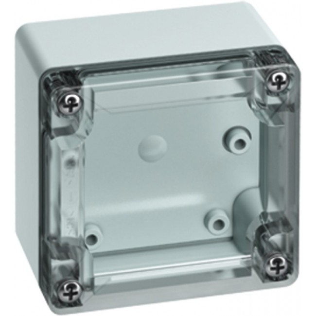 20100301, TG Series Grey Polycarbonate Enclosure, IP66, IP67, Grey Lid, 84 x 55 x 82mm