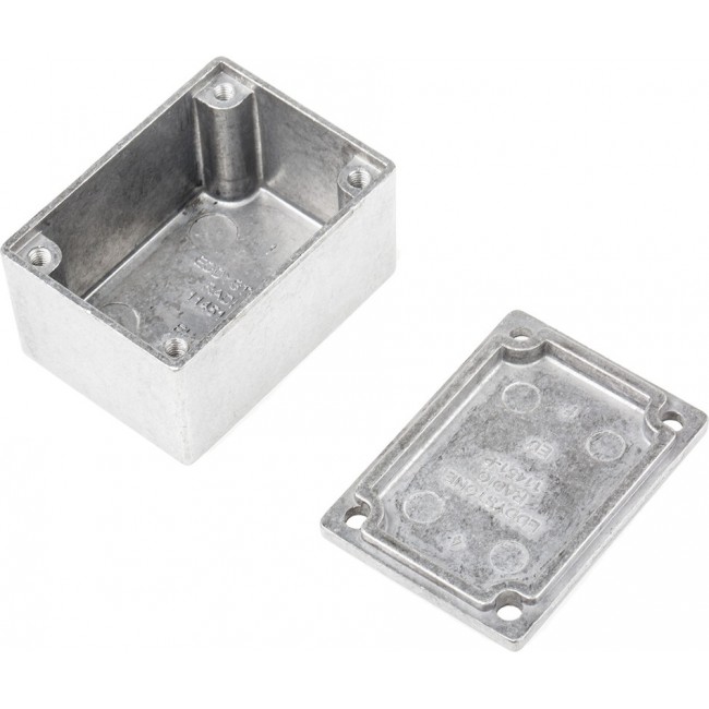 11451PSLA, Eddystone Series Natural Die Cast Aluminium Enclosure, IP54, Natural Lid, 53 x 38 x 31mm