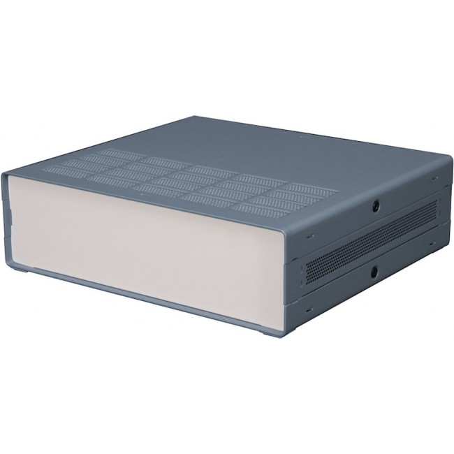 Grey Extruded Aluminium Enclosure, IP30, Grey Lid, 279 x 305 x 87mm