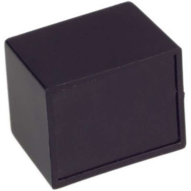 Black ABS Enclosure, IP52, Black Lid, 20 x 16.3 x 14.6mm