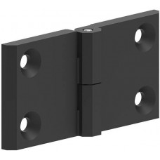 399126, LEAF HINGE 60X120 ZAMAK BLACK PO