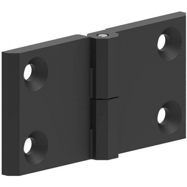 399126, LEAF HINGE 60X120 ZAMAK BLACK PO