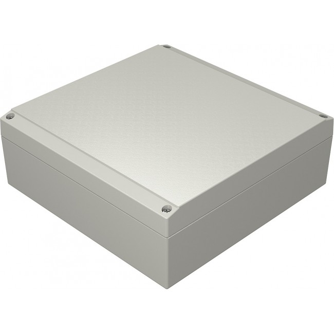 042020070, Aluform Series Grey Die Cast Aluminium Enclosure, IP66, IK09, Grey Lid, 200 x 200 x 72mm