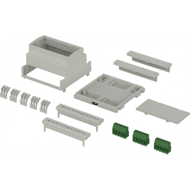 65610087.S1 CNC 87.5, CombiNorm-Control Series Light Grey Flame Retardant ABS Enclosure, IP20, 89.2 x 89.8 x 65.2mm