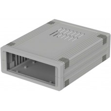 55320010 UM 32009 L, Ultramas Grey Aluminium Enclosure, 157.5 x 198.9 x 62.2mm