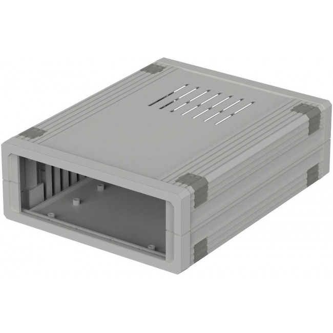 55320010 UM 32009 L, Ultramas Grey Aluminium Enclosure, 157.5 x 198.9 x 62.2mm