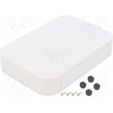 PF18-4-12W, PF Series White ABS Enclosure, IP40, White Lid, 120 x 175 x 35mm