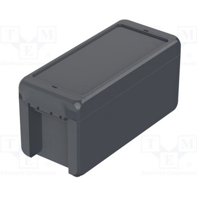 B 180809 ABS 7024, Enclosure: multipurpose; X: 80mm; Y: 191mm; Z: 90mm; BOCUBE; ABS