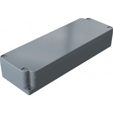 01061900, Aluminium Standard Series Grey Die Cast Aluminium Enclosure, IP66, IK09, Grey Lid, 185 x 64 x 34mm