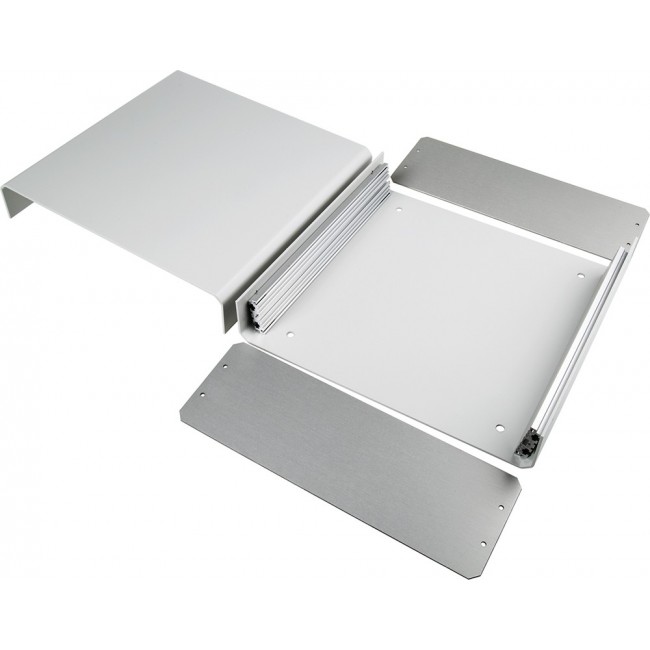 M5502110, Unicase Grey Aluminium Instrument Case, 250 x 260 x 90mm