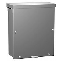 C3R1084SC, Electrical Enclosures Type 3R Screw Cover - 10 x 8 x 4 - Steel/Gray