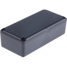 RX2KL07/S-5, Black ABS Potting Box With Lid, 67 x 32 x 20mm