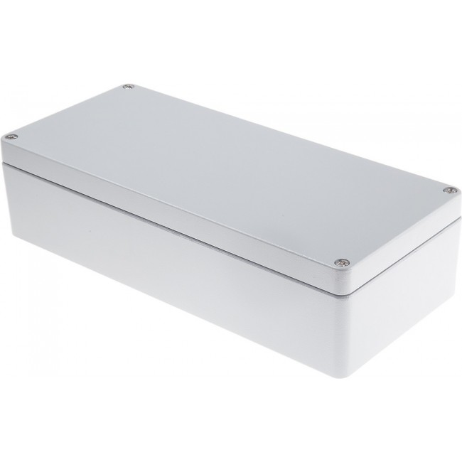 Grey Die Cast Aluminium Enclosure, IP66, Grey Lid, 360 x 160 x 90mm