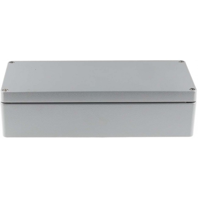 Grey Die Cast Aluminium Enclosure, IP66, Grey Lid, 360 x 160 x 90mm