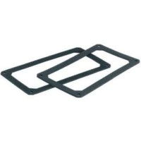 E007/002, Aluminium, Stainless Steel End Panel for Use with E005, E006 Cases, 2 x 1.5mm